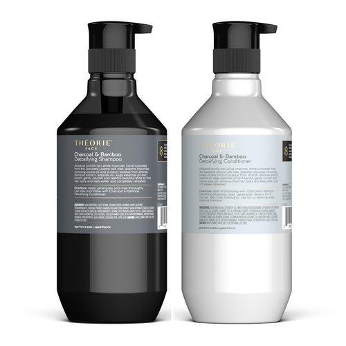 Charcoal & Bamboo Detoxifying Shampoo & Conditioner Set