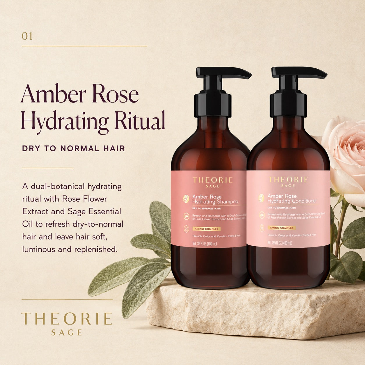 Amber Rose Hydrating Shampoo & Conditioner Set
